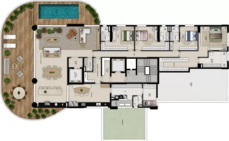 463m²